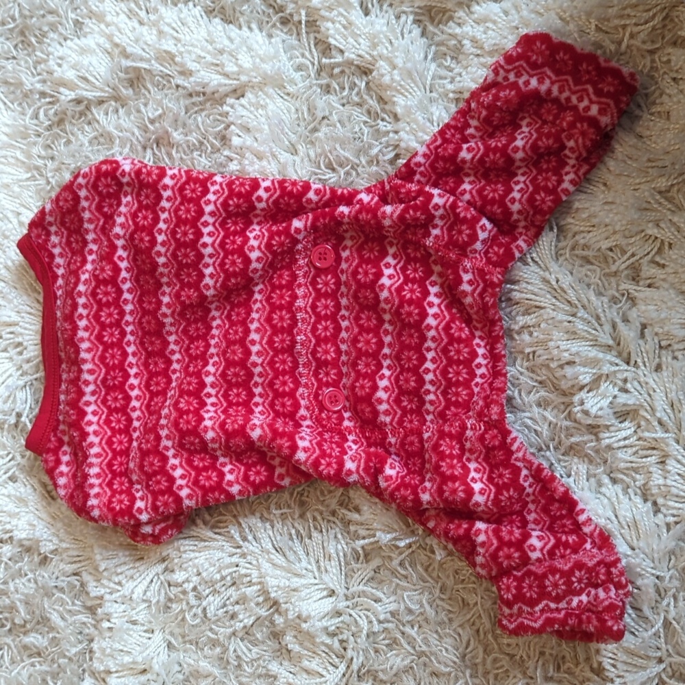 Dog Christmas snowflake sweater
